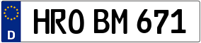 Trailer License Plate